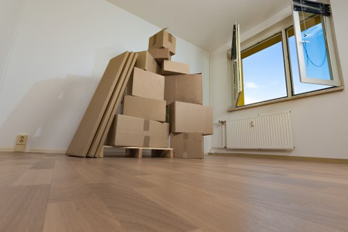 House clearance team working in a Broxbourne home