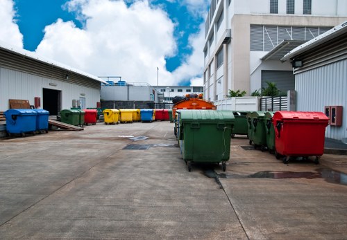 Clean and organized space after rubbish clearance