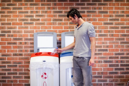 Professional team collecting large items from a house